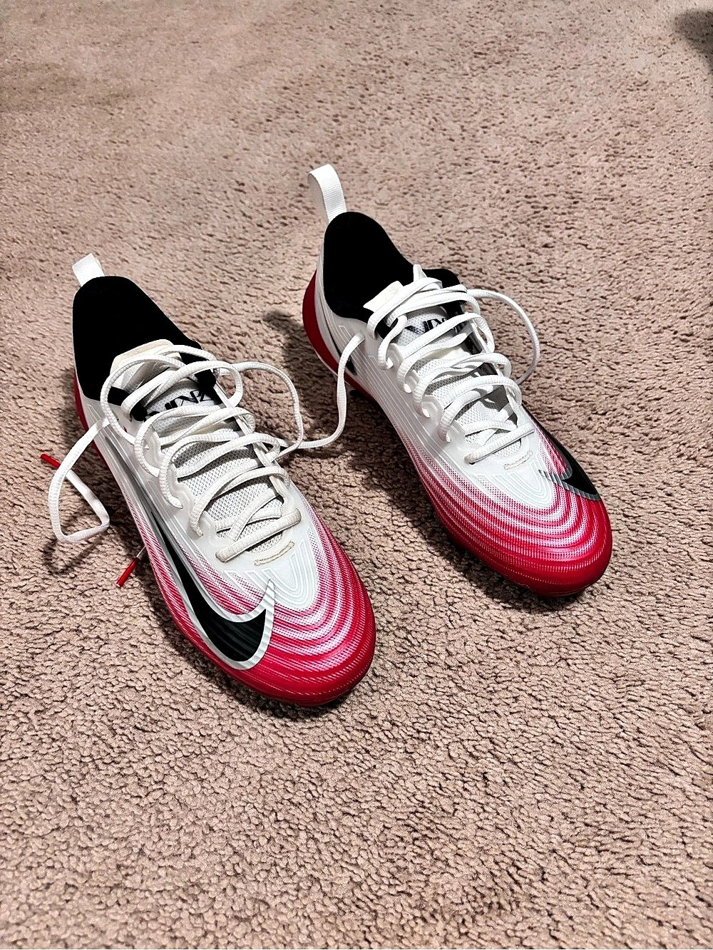 Nike Red & White Athletic Shoes Like New